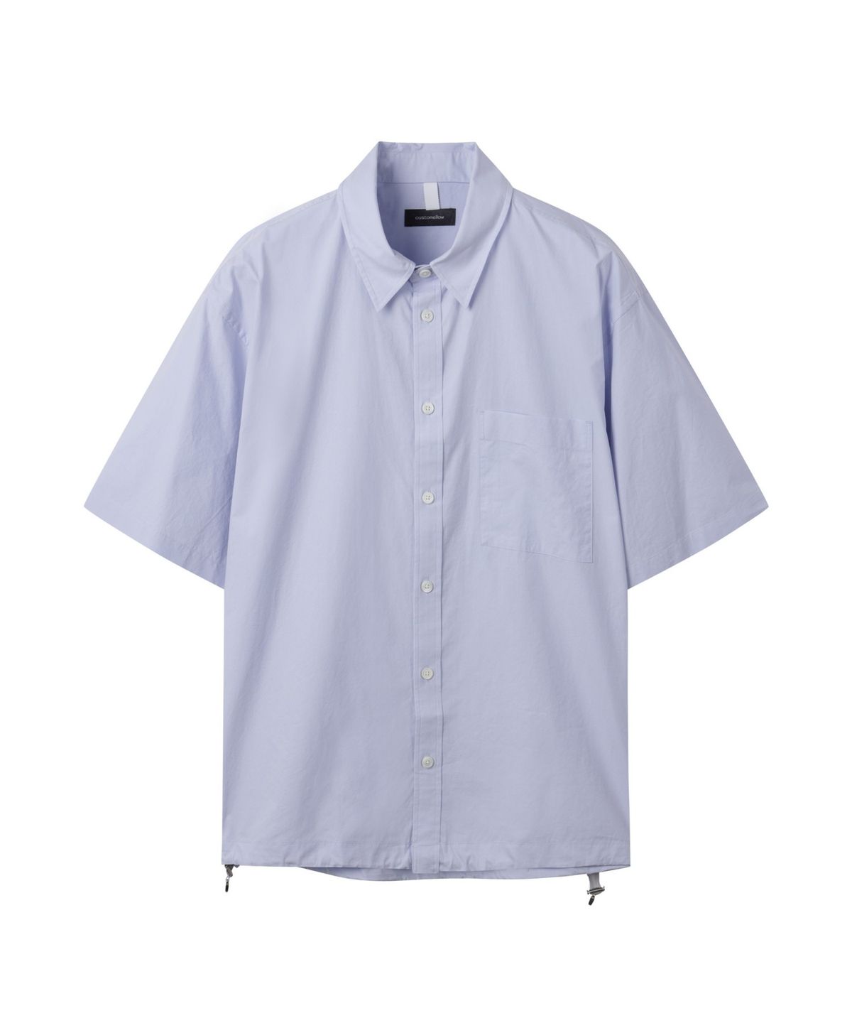 커스텀멜로우(CUSTOMELLOW) Blue 2-Collar Detail Half Shirt CWSAM25305BUX