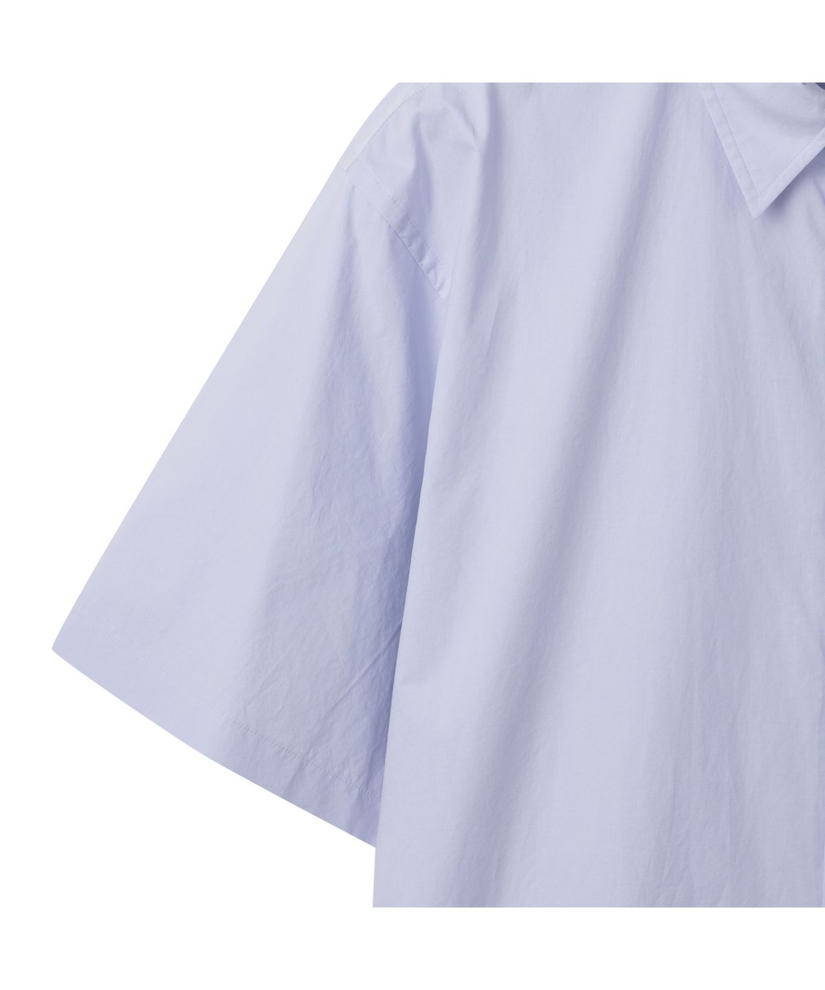 커스텀멜로우(CUSTOMELLOW) Blue 2-Collar Detail Half Shirt CWSAM25305BUX