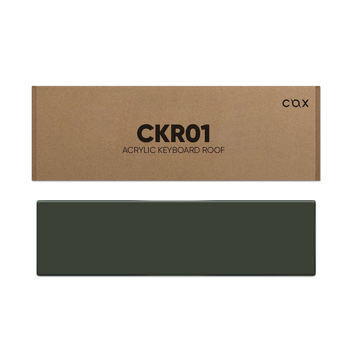 콕스(COX) CKR01 아크릴 미끄럼방지 키보드 덮개(카키)