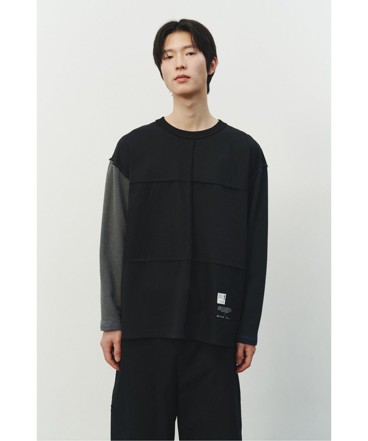 래코드(RECODE) Checkerboard Woven Top_RKTAS25614BKX