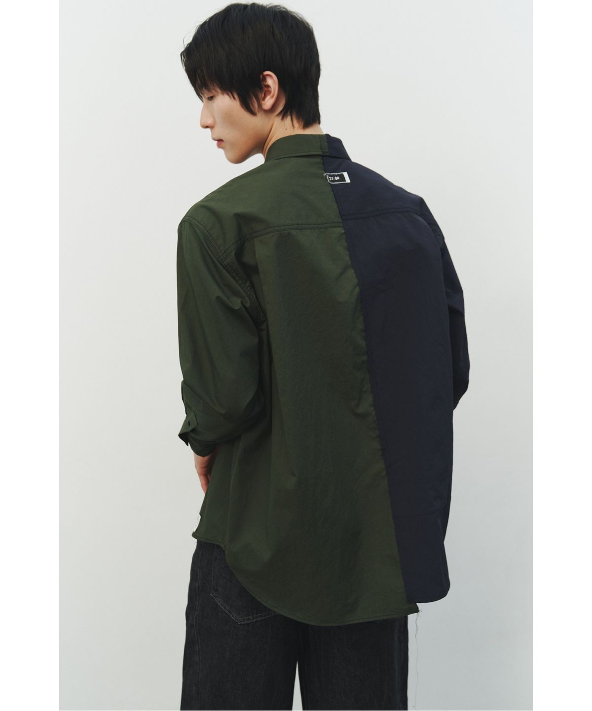 래코드(RECODE) Half Split Shirt_RKSAS25621KHX