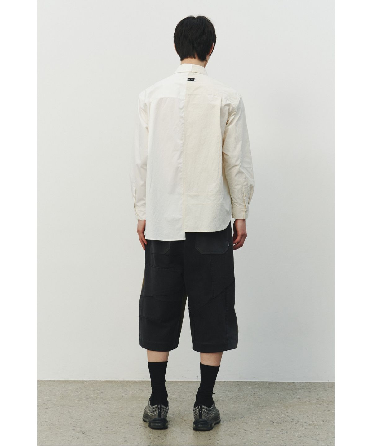래코드(RECODE) Half Split Shirt_RKSAS25621WHX