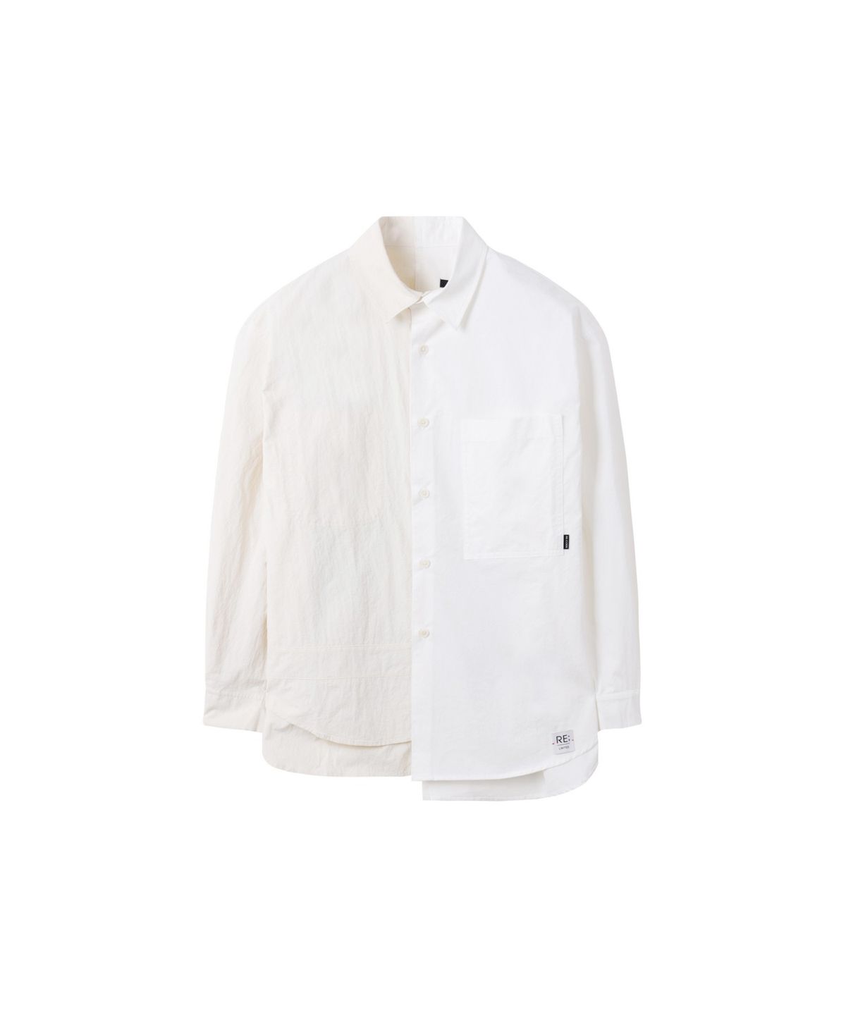 래코드(RECODE) Half Split Shirt_RKSAS25621WHX