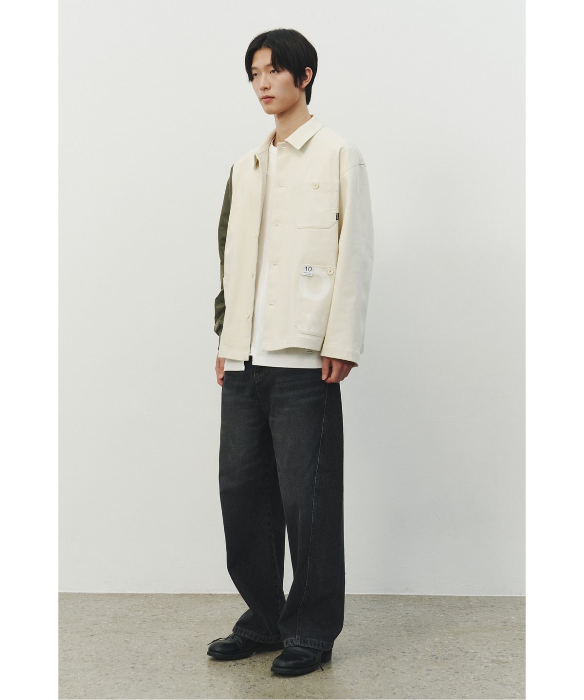 래코드(RECODE) Garment Patch Denim Jacket_RKJAS25607IVX