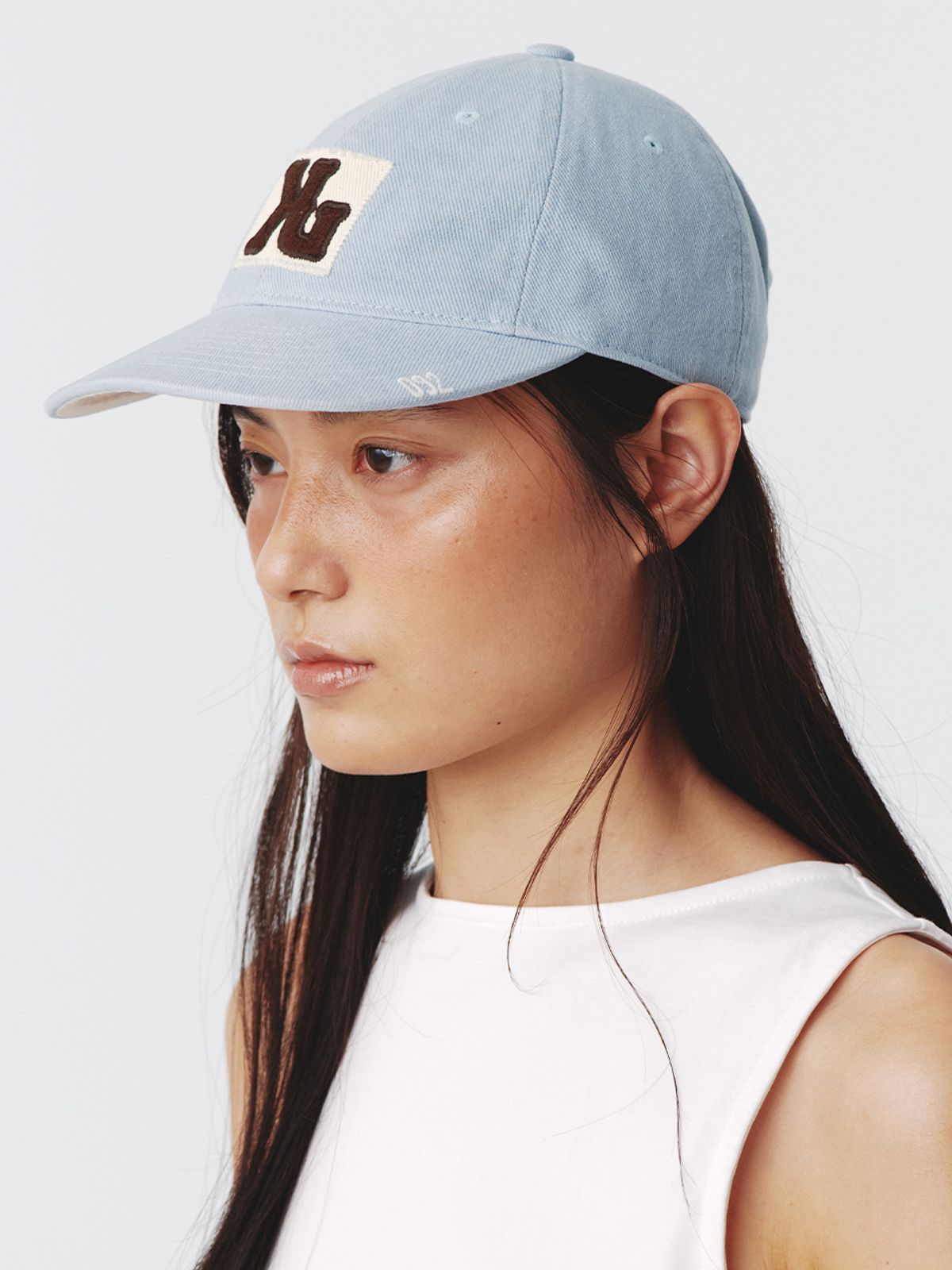 기준(KIJUN) KJ Emblem Cap UNISEX Sky Blue
