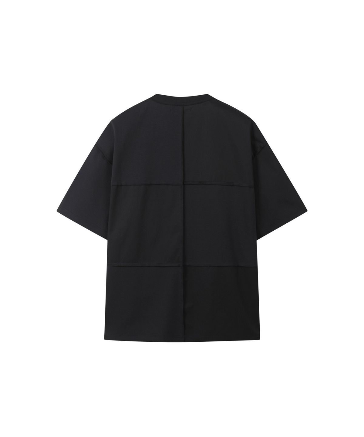 래코드(RECODE) Checkerboard Pique Mixed Top_RKTAM24619BKX