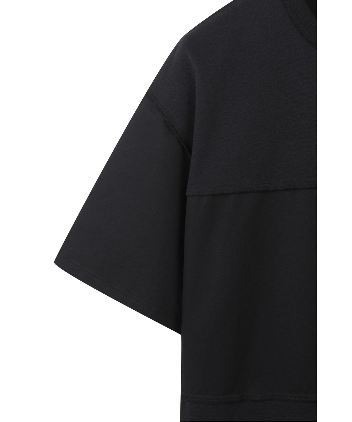 래코드(RECODE) Checkerboard Pique Mixed Top_RKTAM24619BKX