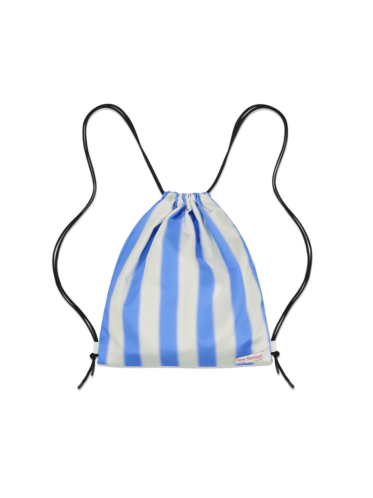 기준(KIJUN) Stripe Drawstring Sport Bag UNISEX Blue
