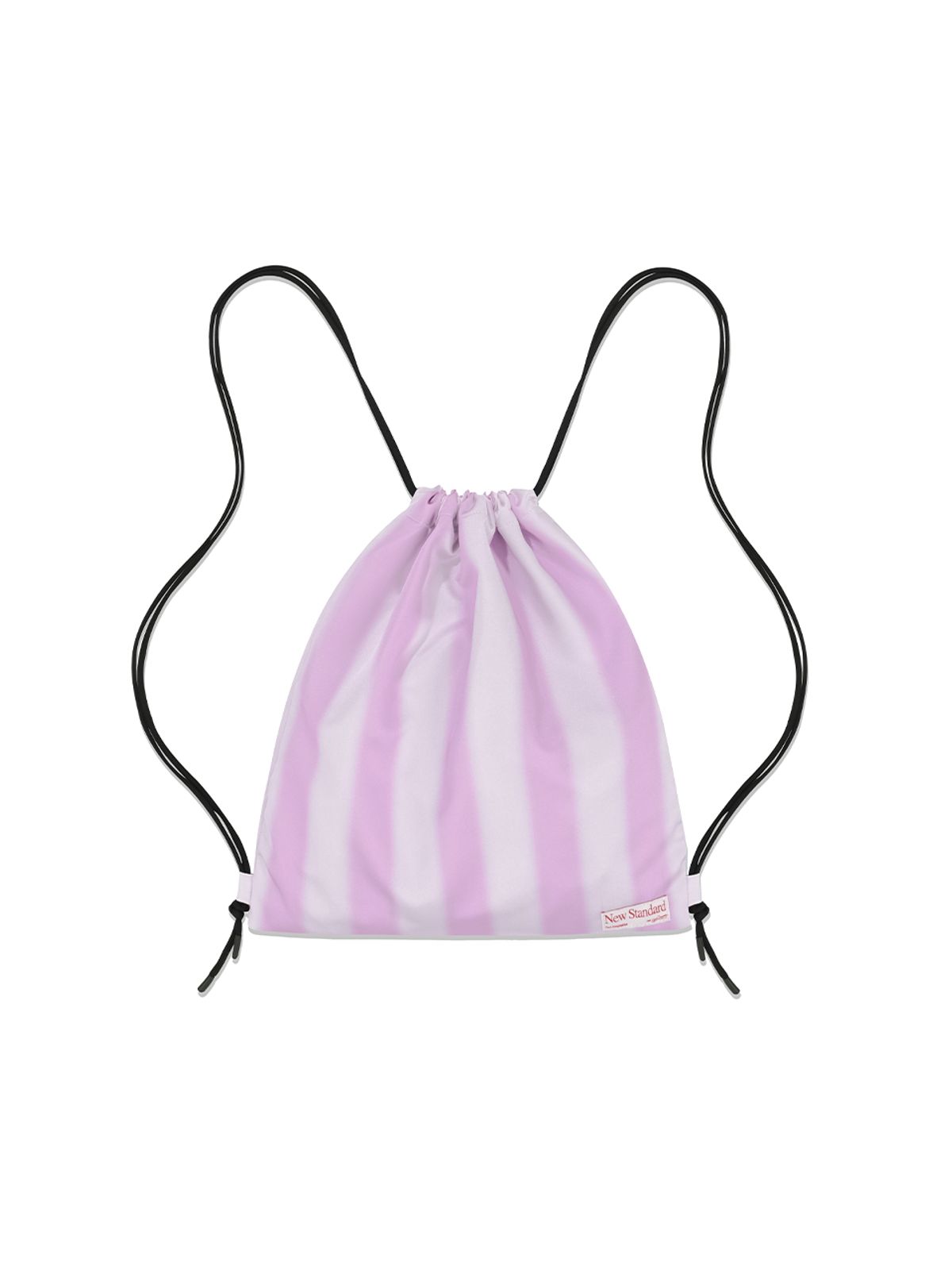 기준(KIJUN) Stripe Drawstring Sport Bag UNISEX Pink