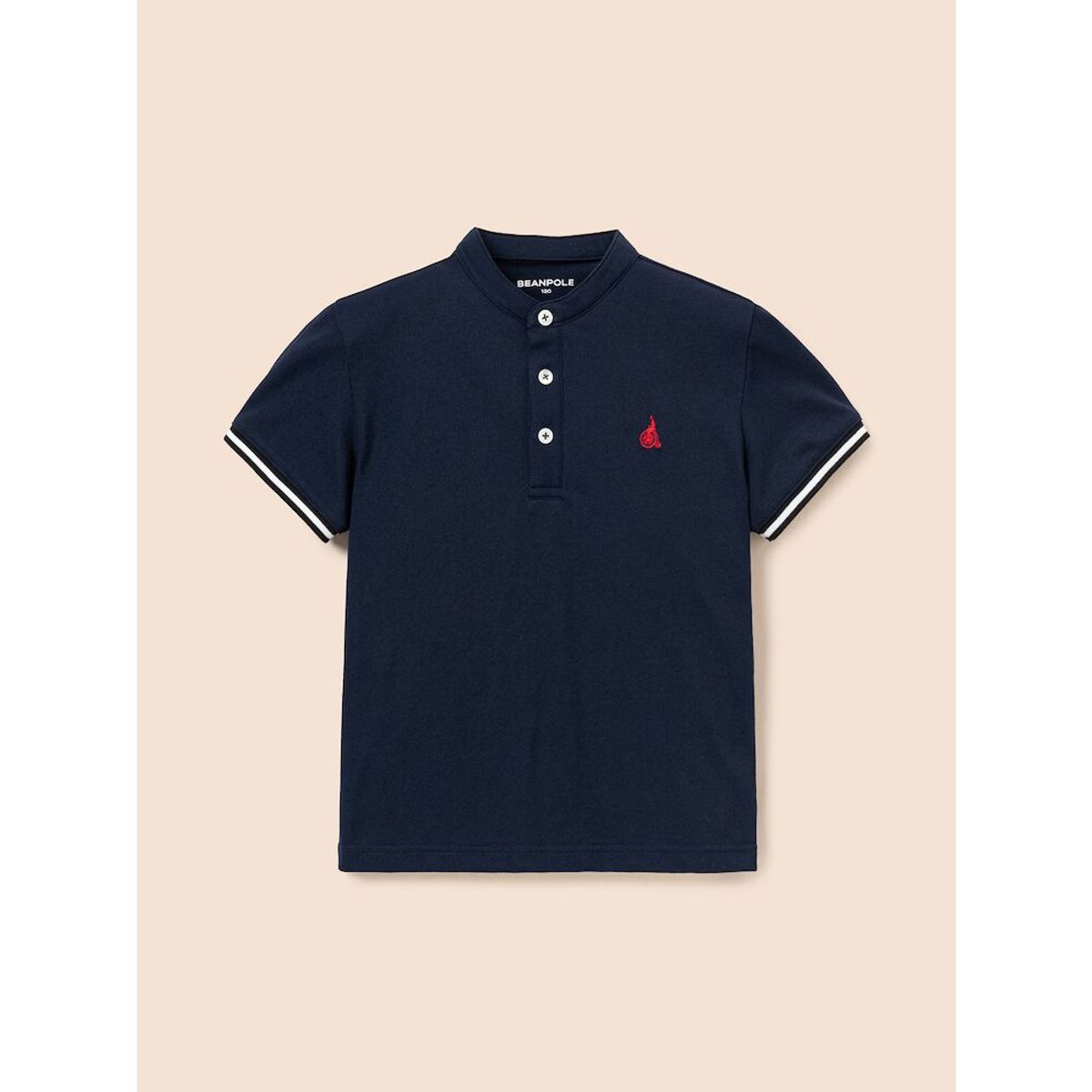 빈폴 키즈(BEANPOLE KIDS) 헨리넥 피케 반팔 티셔츠  네이비 (BI5342U09R)