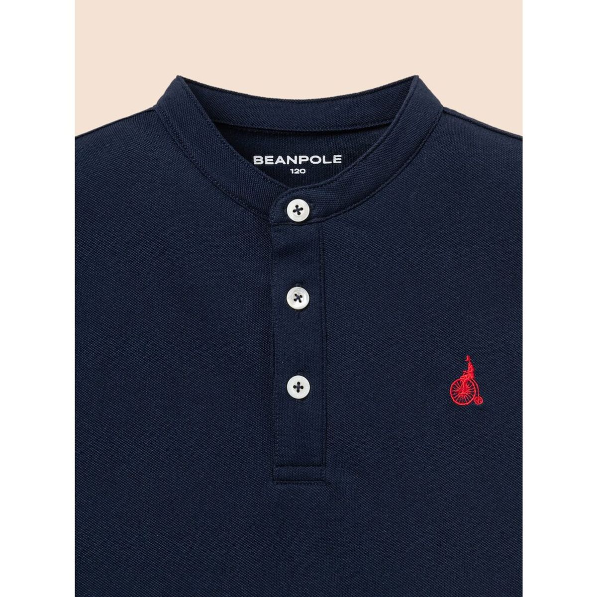 빈폴 키즈(BEANPOLE KIDS) 헨리넥 피케 반팔 티셔츠  네이비 (BI5342U09R)