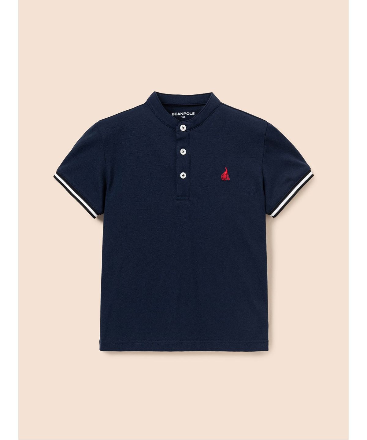 빈폴 키즈(BEANPOLE KIDS) 헨리넥 피케 반팔 티셔츠  네이비 (BI5342U09R)
