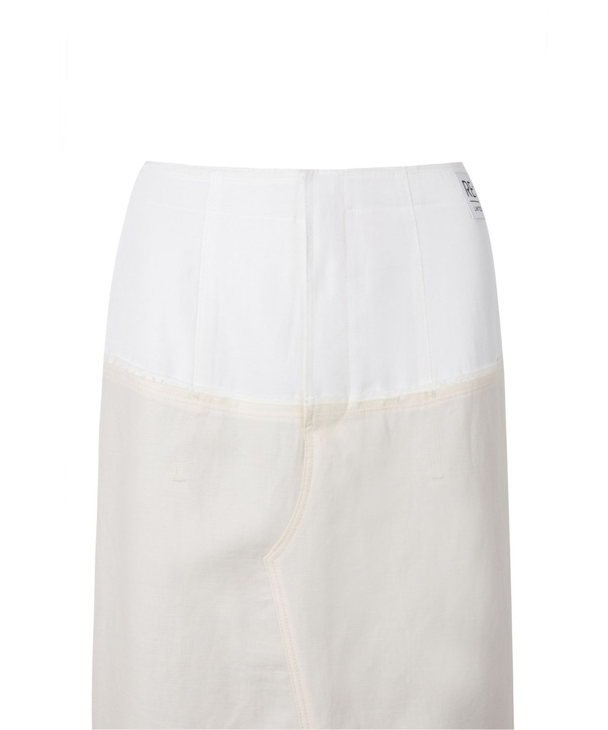 래코드(RECODE) Mixed-Media Mermaid Skirt_RQKAM25551IVX