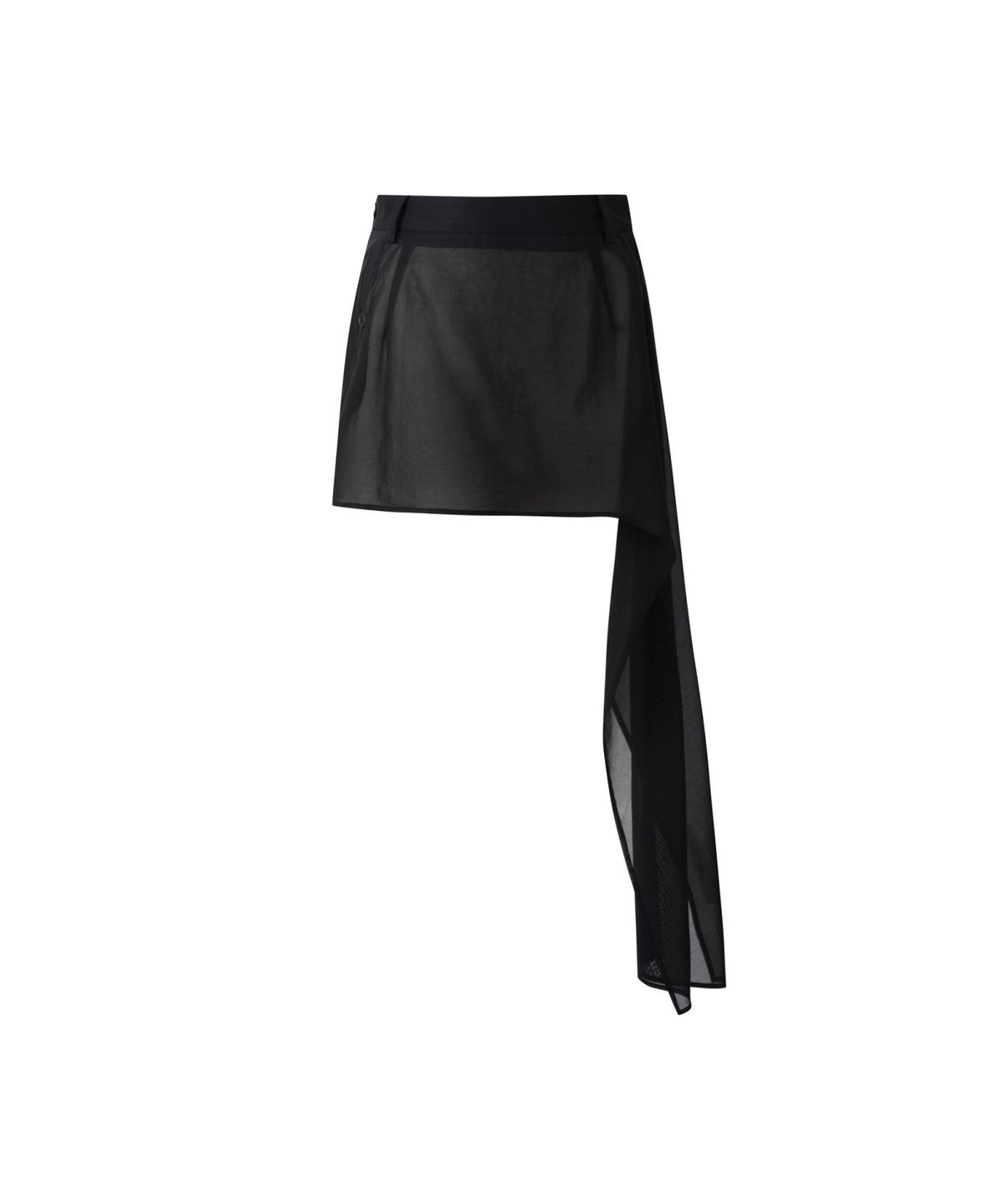 래코드(RECODE) Asymmetric Draped Skirt_RQKAM25548OTX