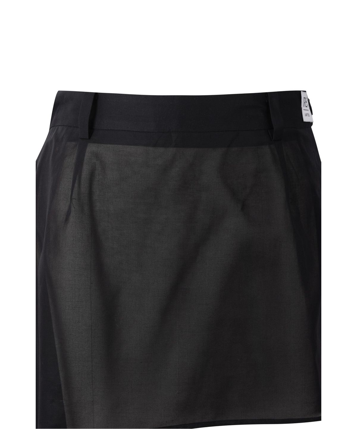 래코드(RECODE) Asymmetric Draped Skirt_RQKAM25548OTX