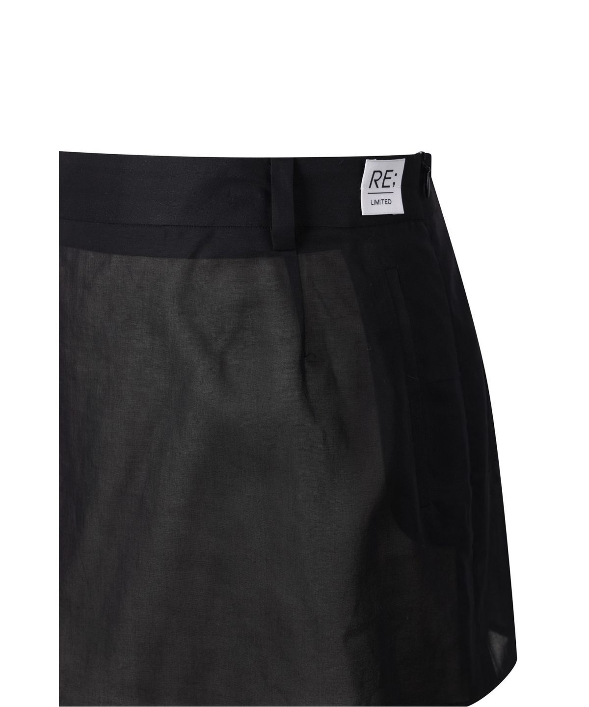 래코드(RECODE) Asymmetric Draped Skirt_RQKAM25548OTX