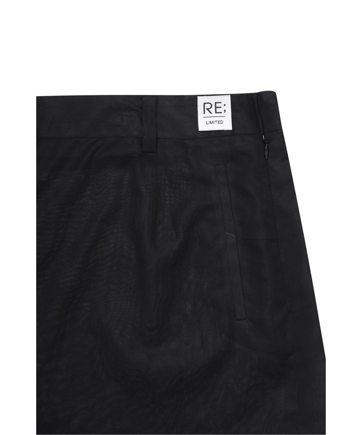 래코드(RECODE) Asymmetric Draped Skirt_RQKAM25548OTX