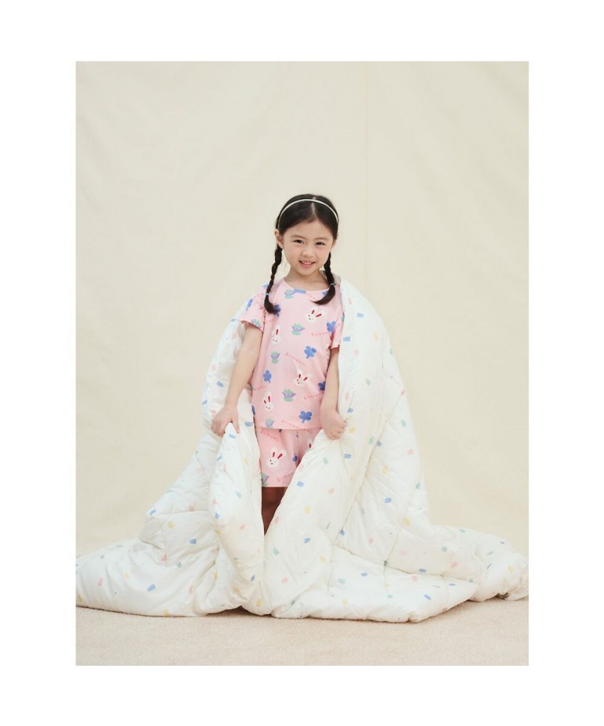 빈폴 키즈(BEANPOLE KIDS) 빙키 파자마 세트  라이트 핑크 (BI5342G90Y) (BI5342G90Y)