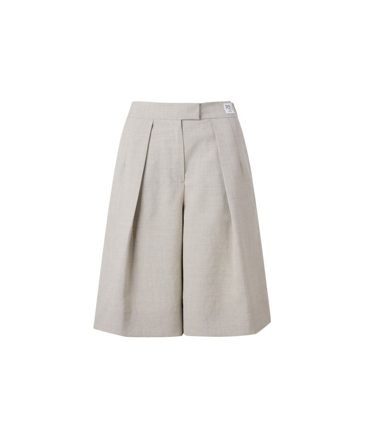 래코드(RECODE) Two Tuck Capri Pants_RQPAM25578BEX