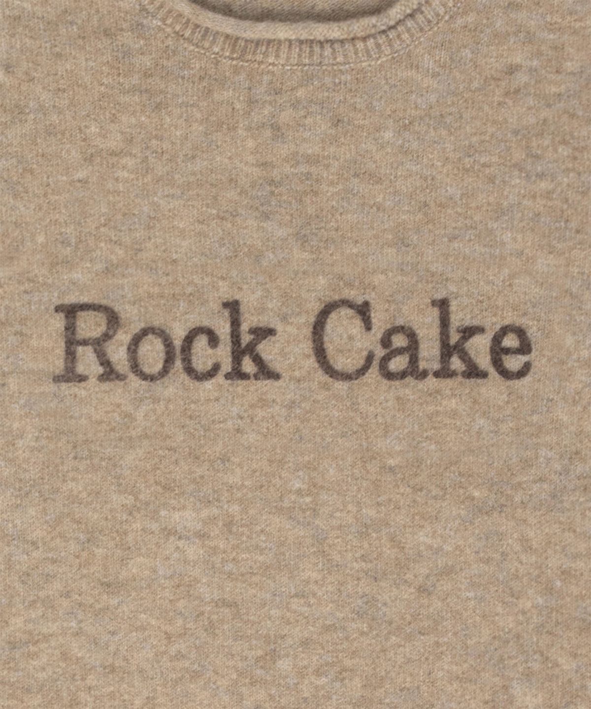 락케이크(ROCKCAKE) Stitch Line Round Knit - Beige