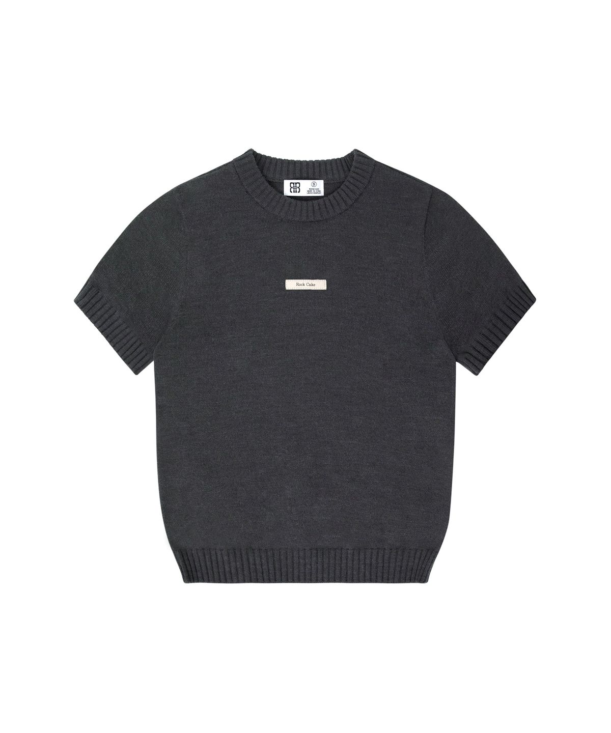 락케이크(ROCKCAKE) Beige Label Essential Knit - Charcoal