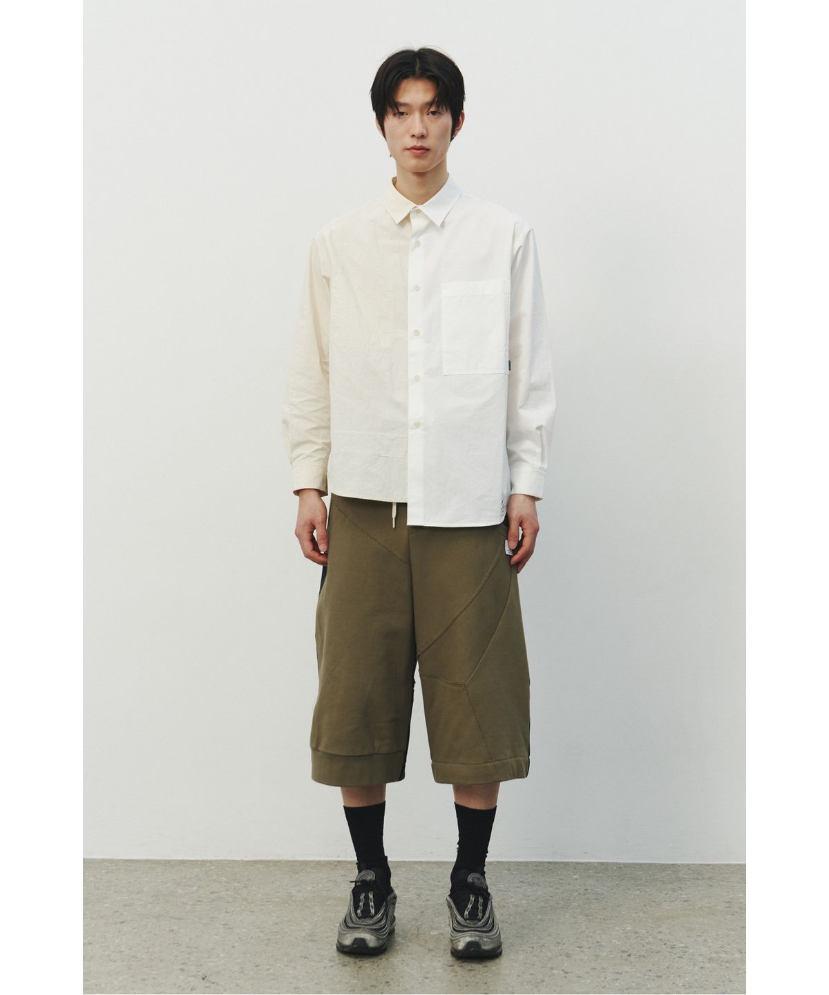래코드(RECODE) Sweat Shirt Patch Pants_RKPAS25622KHX