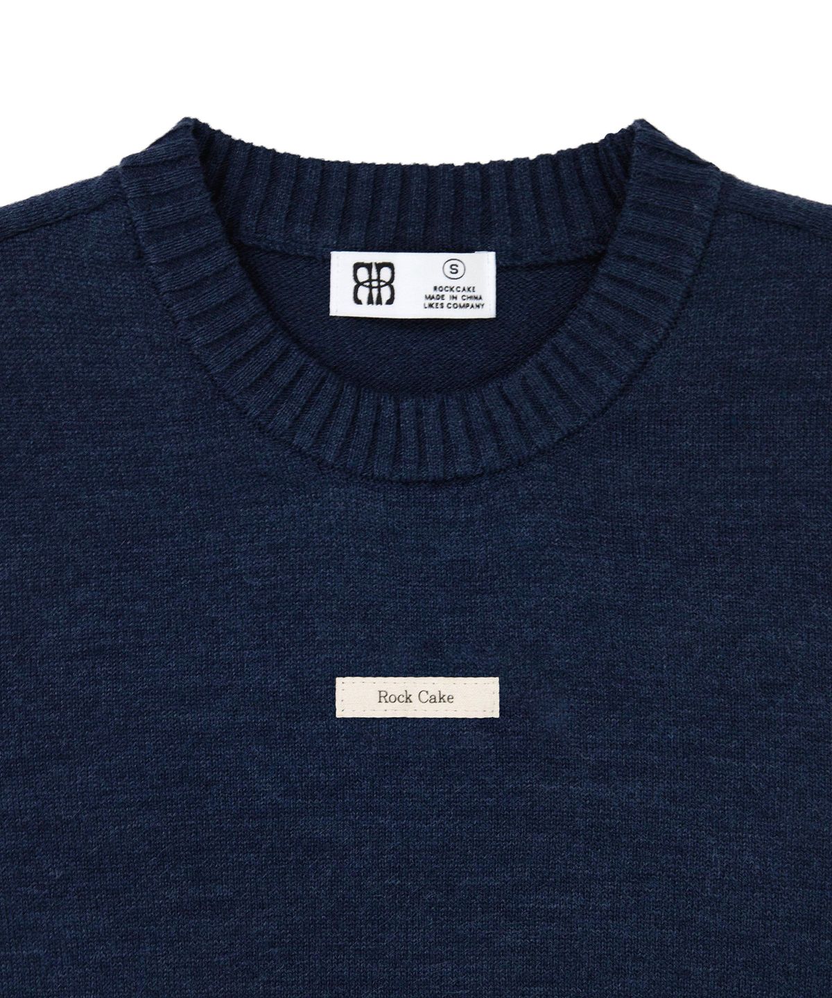 락케이크(ROCKCAKE) Beige Label Essential Knit - Navy