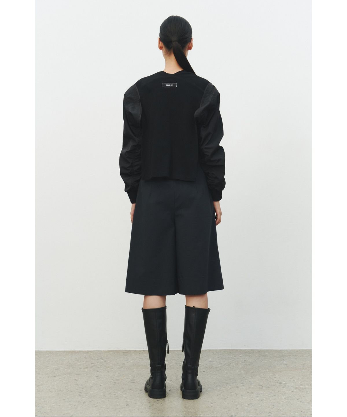 래코드(RECODE) Two Tuck Capri Pants_RQPAM25578NYX