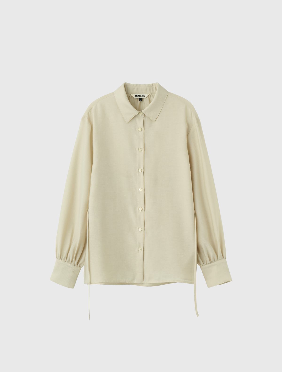 제너럴아이디어(GENERALIDEA) 카라 시어 블라우스 [BEIGE] / WBE1L03514
