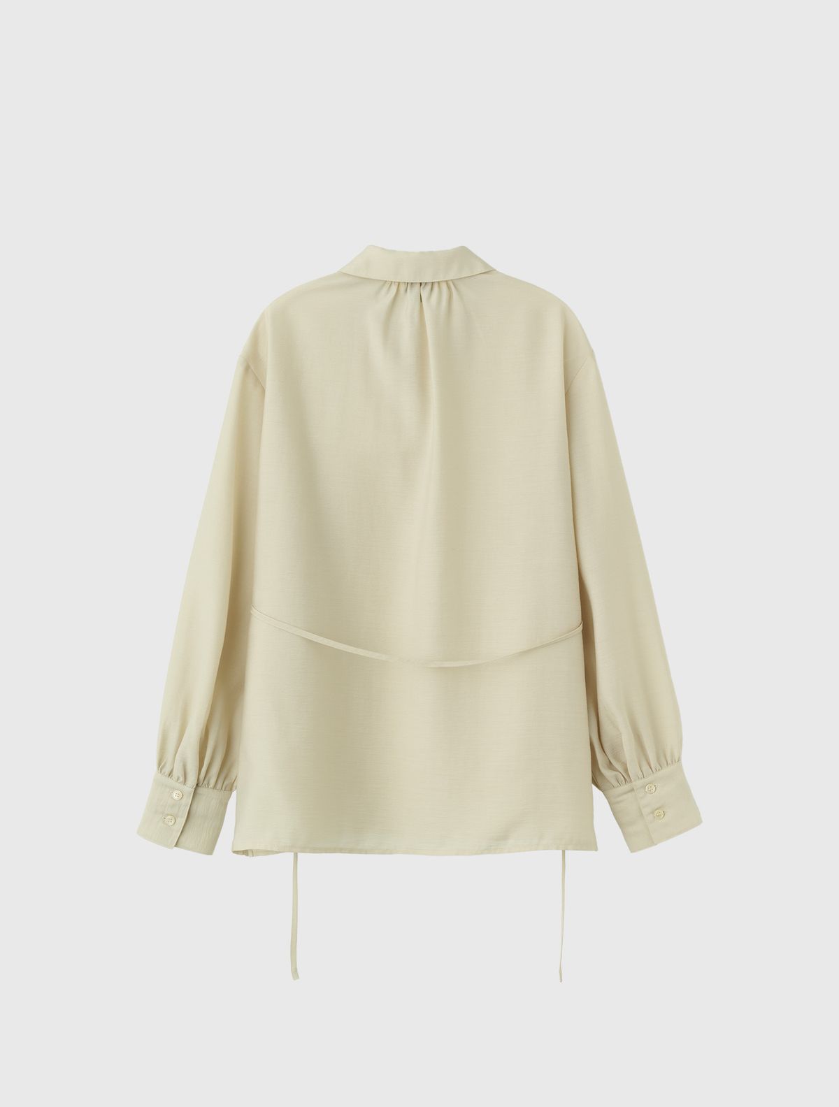 제너럴아이디어(GENERALIDEA) 카라 시어 블라우스 [BEIGE] / WBE1L03514