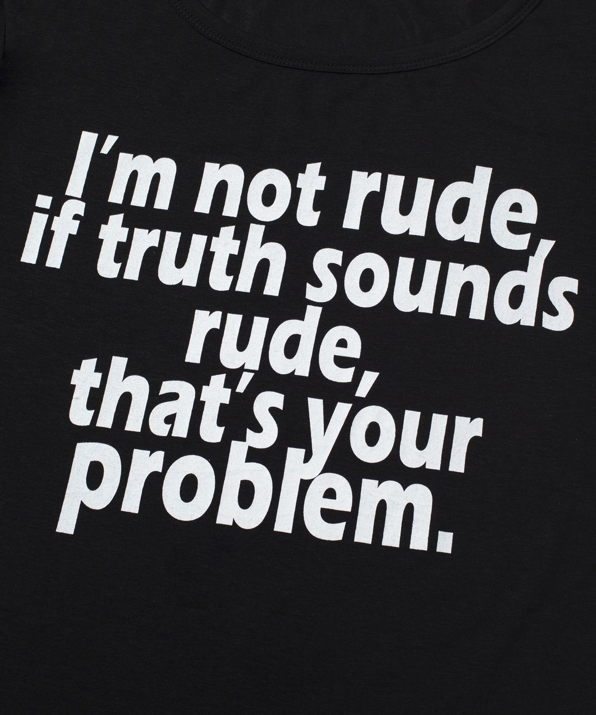 크루치(KRUCHI) RUDE Half Sleeve T-shirt (BLACK) WOMENS