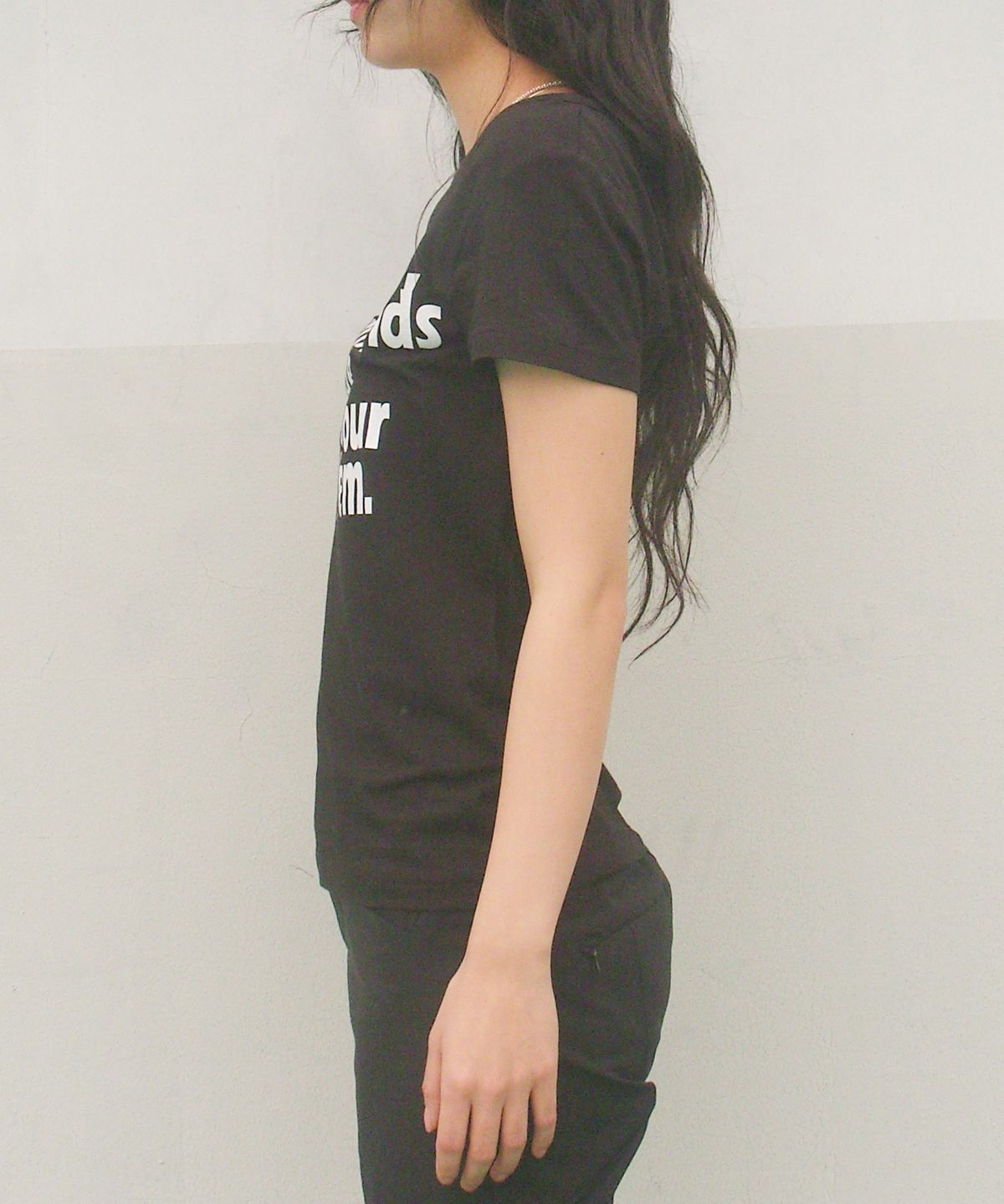 크루치(KRUCHI) RUDE Half Sleeve T-shirt (BLACK) WOMENS