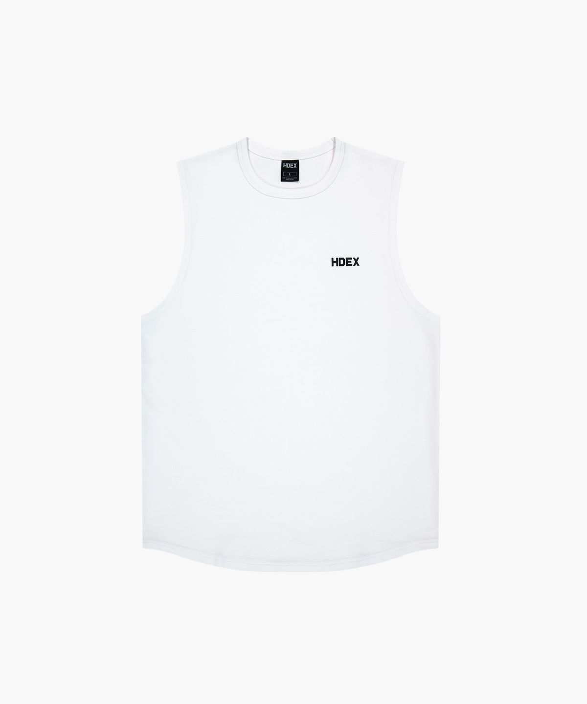 에이치덱스(HDEX) 메인 스몰 로고 슬리브리스 (White)