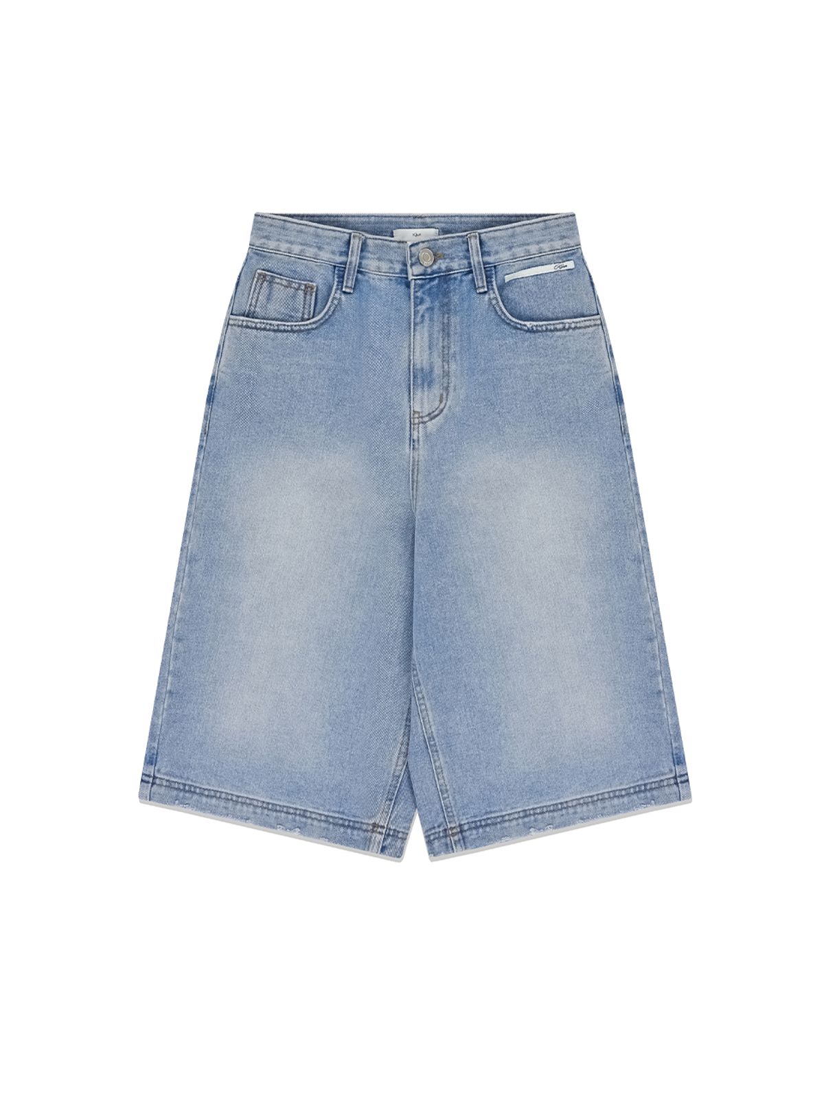 기준(KIJUN) Essential Denim Bermuda Shorts Blue