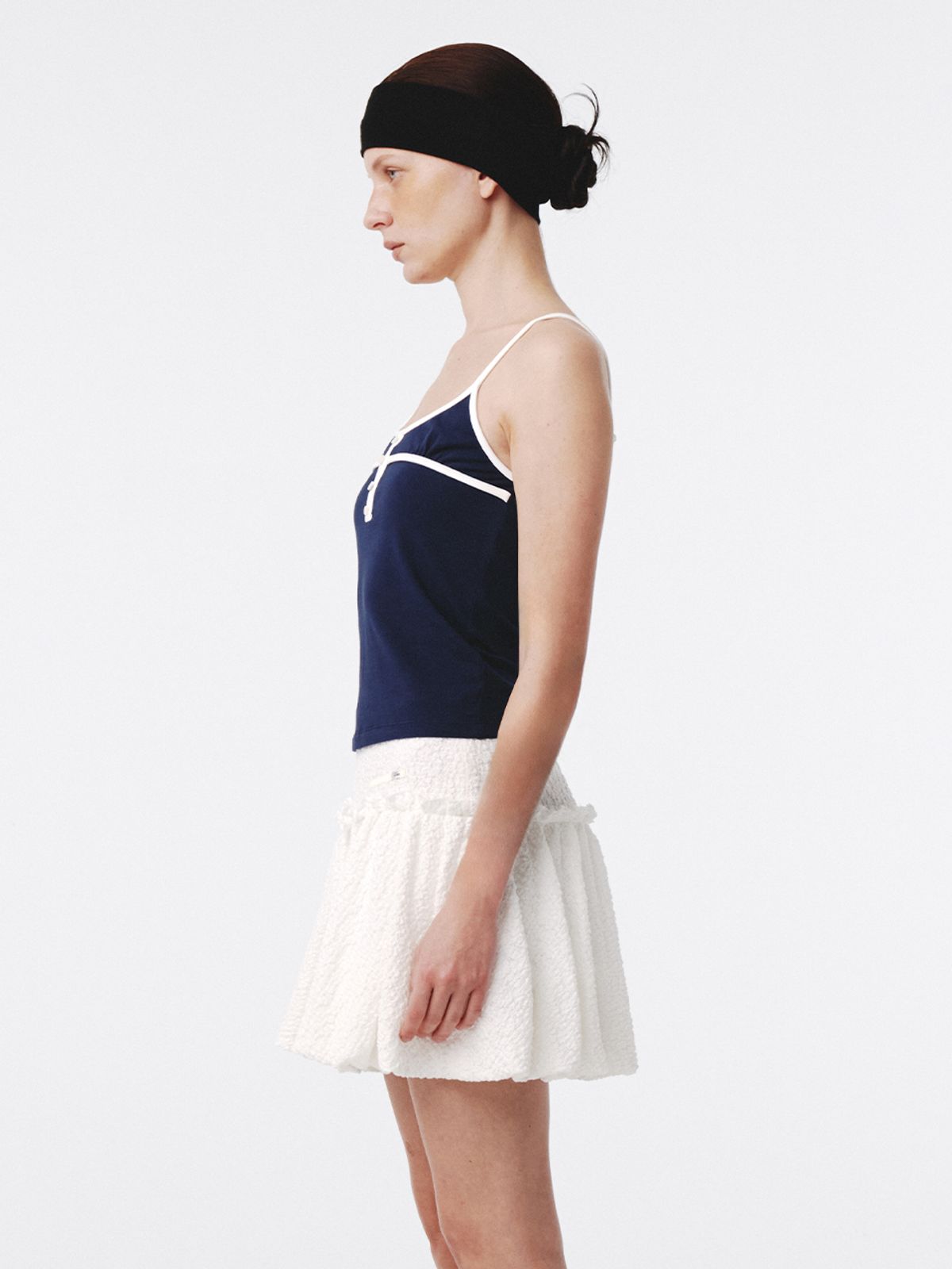 기준(KIJUN) Baby Tank Top Navy