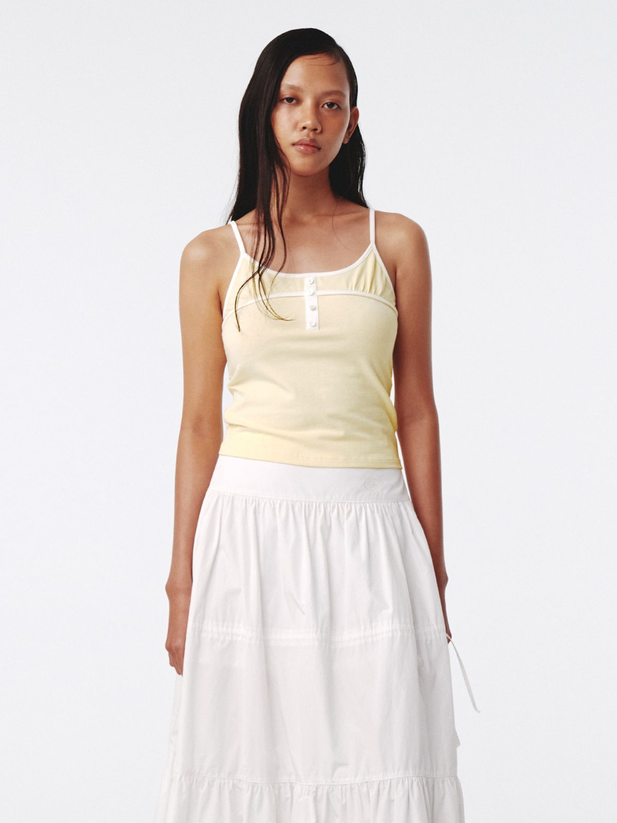 기준(KIJUN) Baby Tank Top Lemon