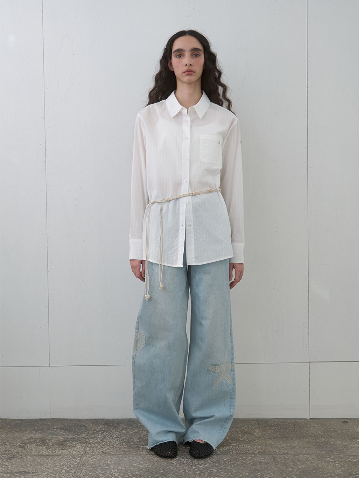 기준(KIJUN) Pure Essence Cotton Shirt Off-White