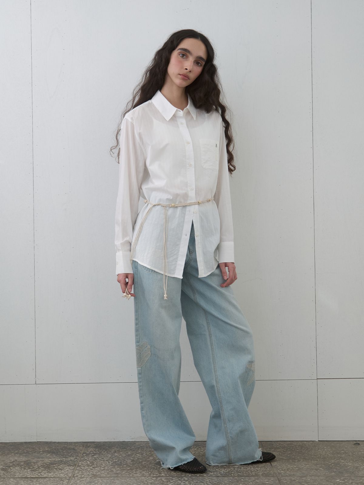 기준(KIJUN) Pure Essence Cotton Shirt Off-White