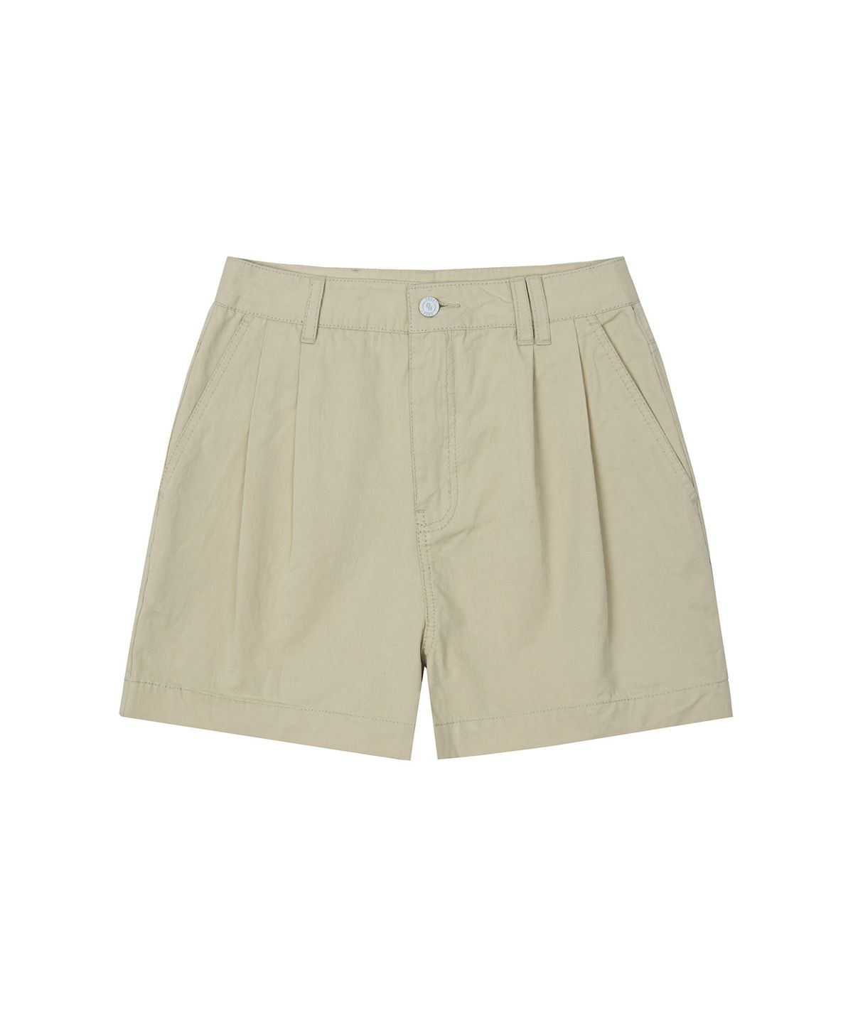 데케트 우먼(DECET WOMEN) 2Pleats Shorts DCWPT016Beige