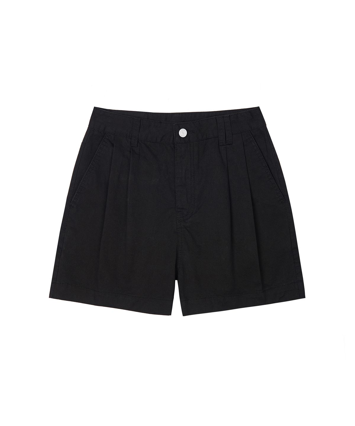 데케트 우먼(DECET WOMEN) 2Pleats Shorts DCWPT016Black