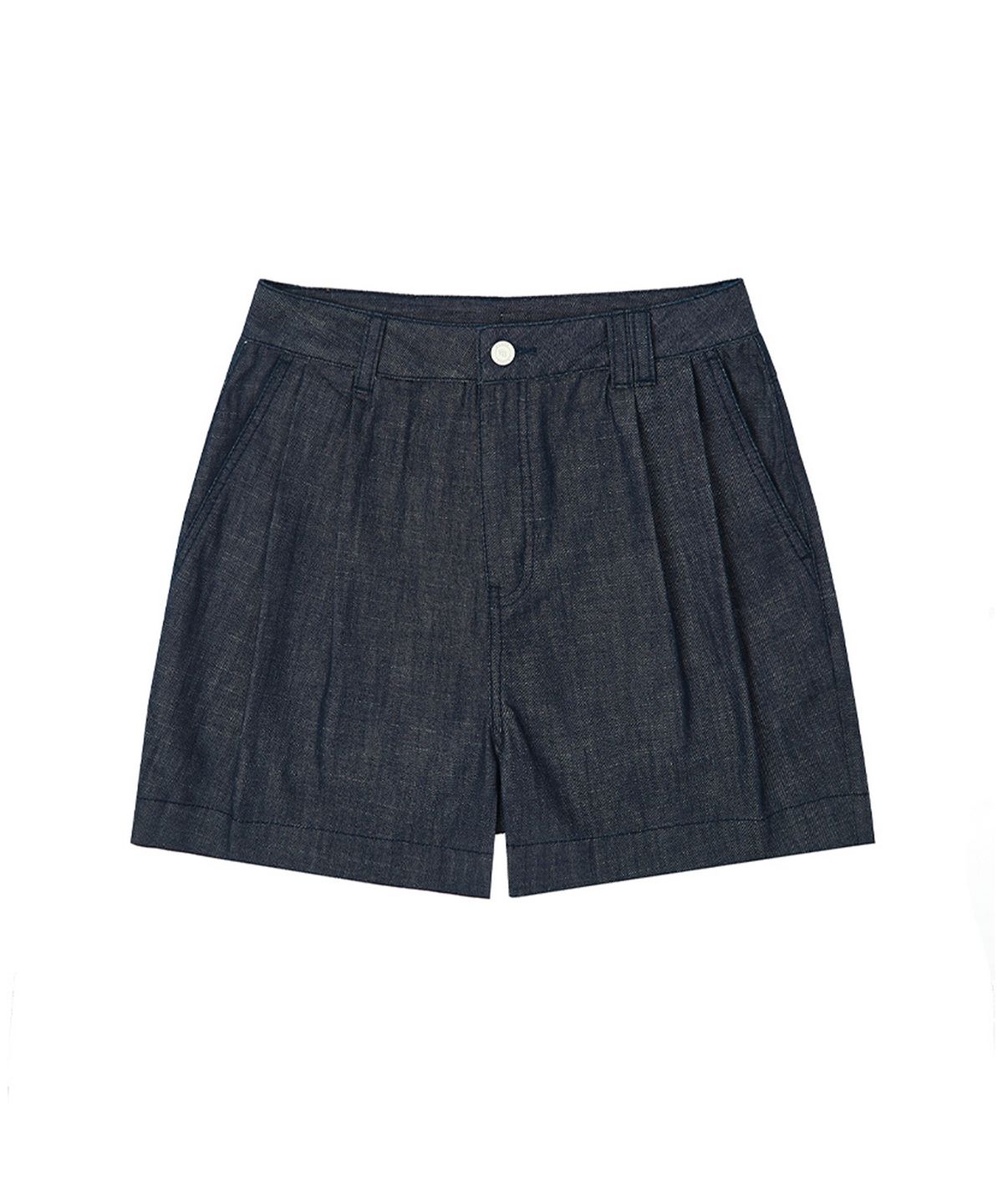 데케트 우먼(DECET WOMEN) [린넨라이크]2Pleats Shorts DCWPT016CPIndigo