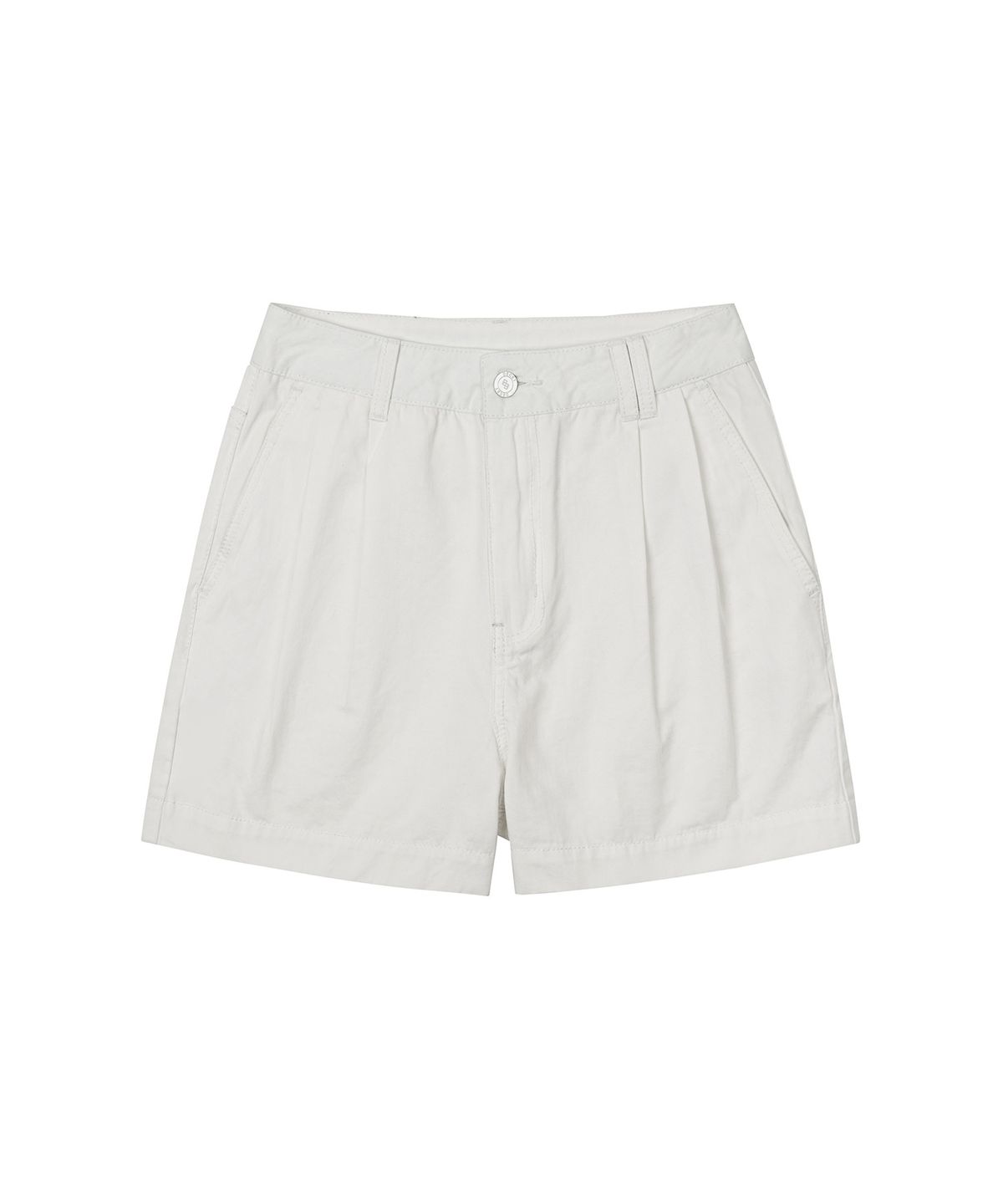 데케트 우먼(DECET WOMEN) 2Pleats Shorts DCWPT016Ivory