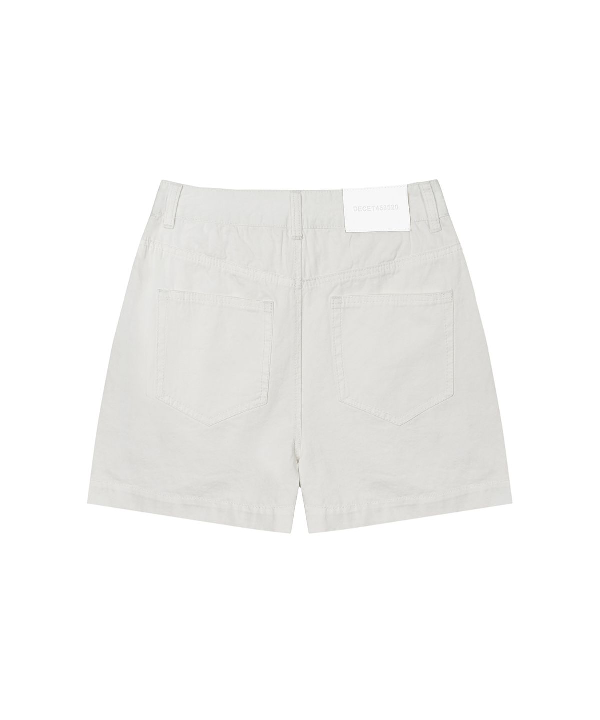데케트 우먼(DECET WOMEN) 2Pleats Shorts DCWPT016Ivory