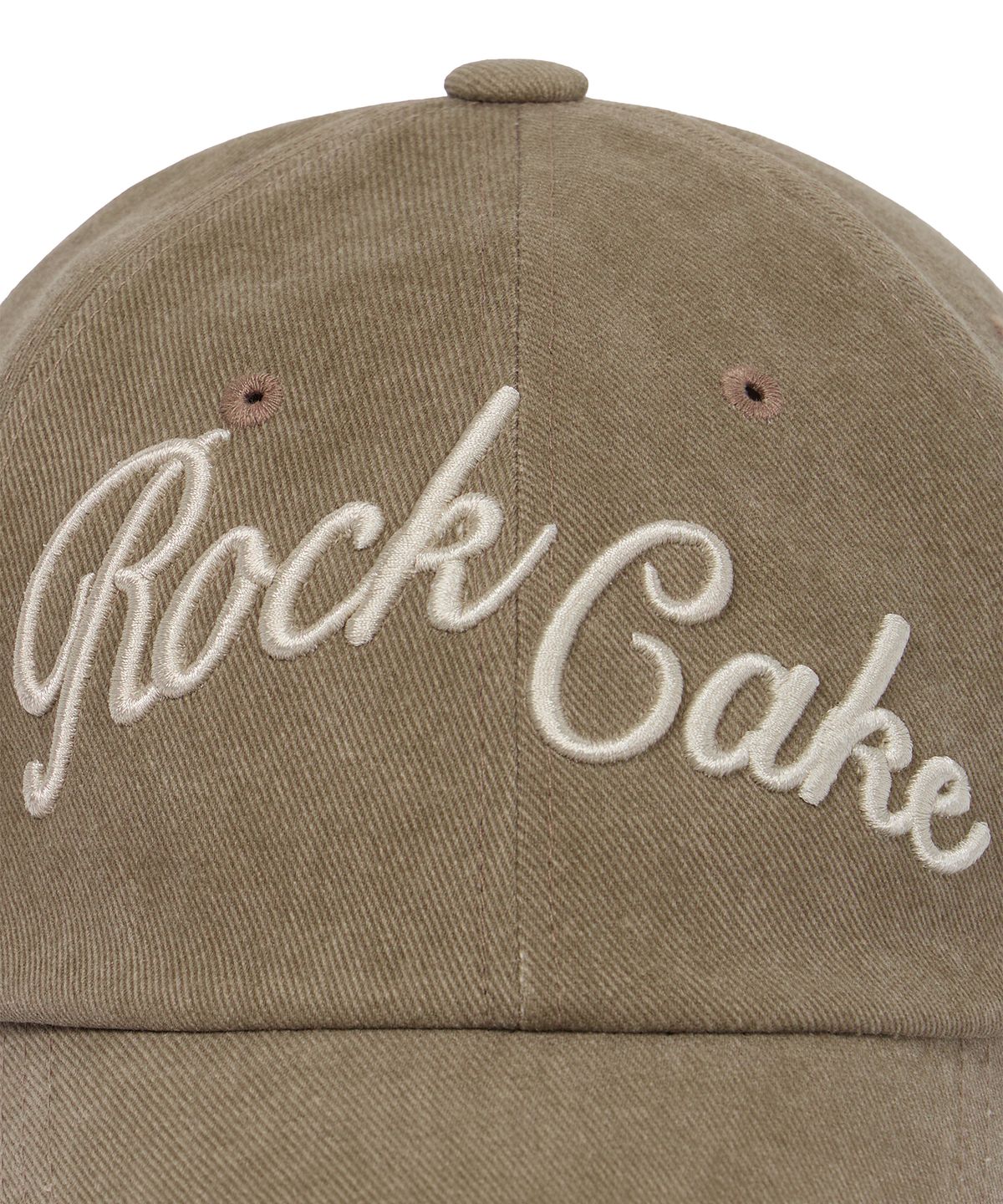 락케이크(ROCKCAKE) Script Pigment Ball Cap - Beige