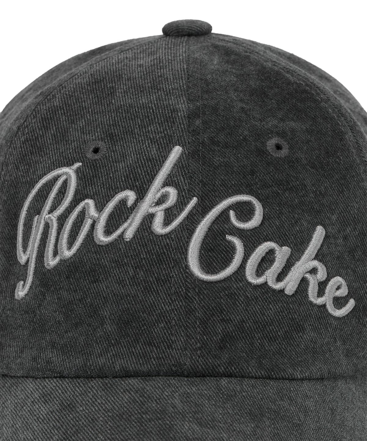 락케이크(ROCKCAKE) Script Pigment Ball Cap - Charcoal