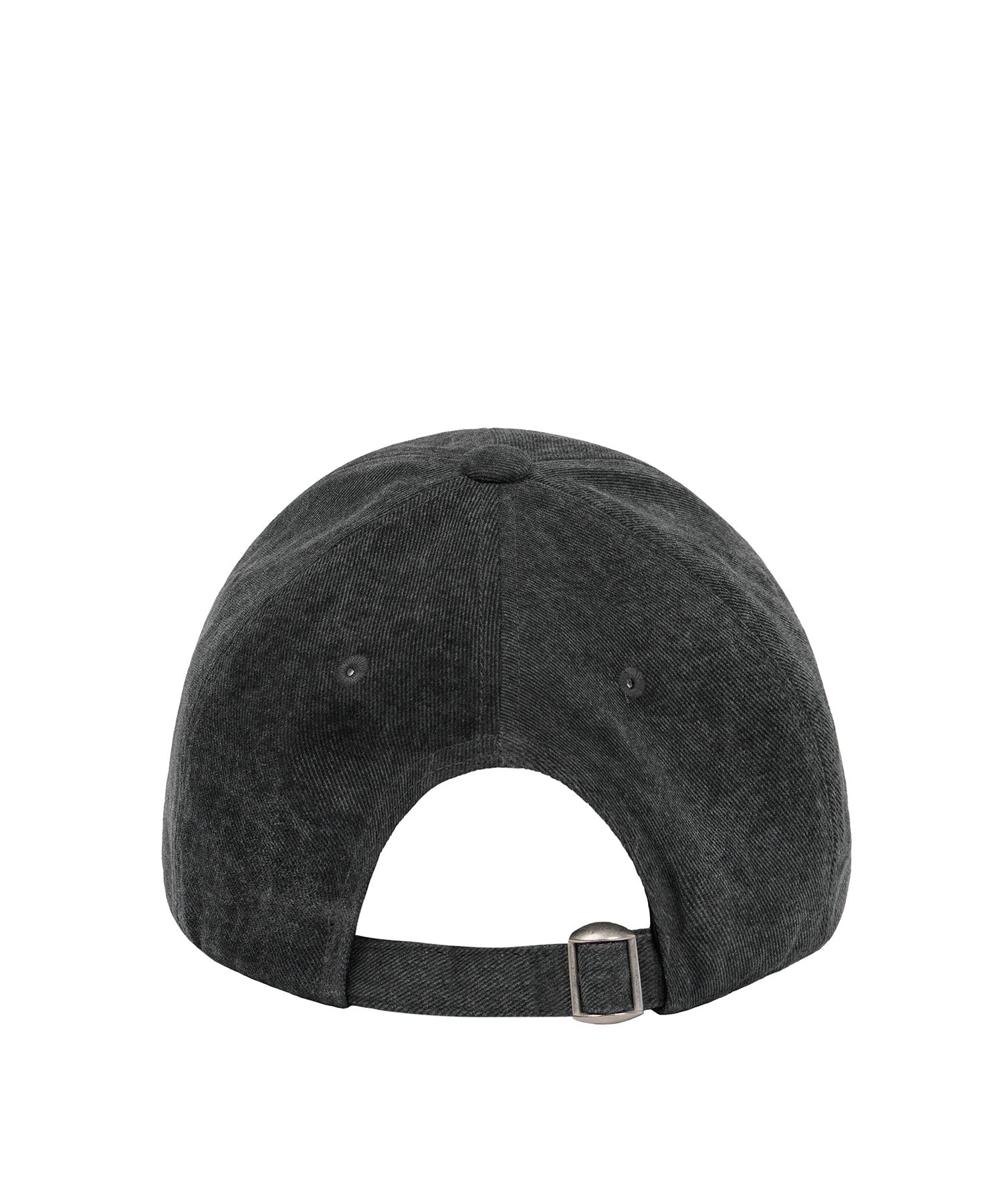 MUSINSA | ROCKCAKE Script Pigment Ball Cap - Charcoal