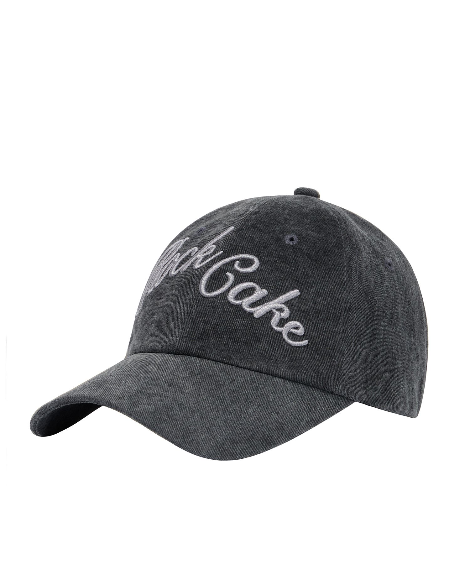 락케이크(ROCKCAKE) Script Pigment Ball Cap - Charcoal