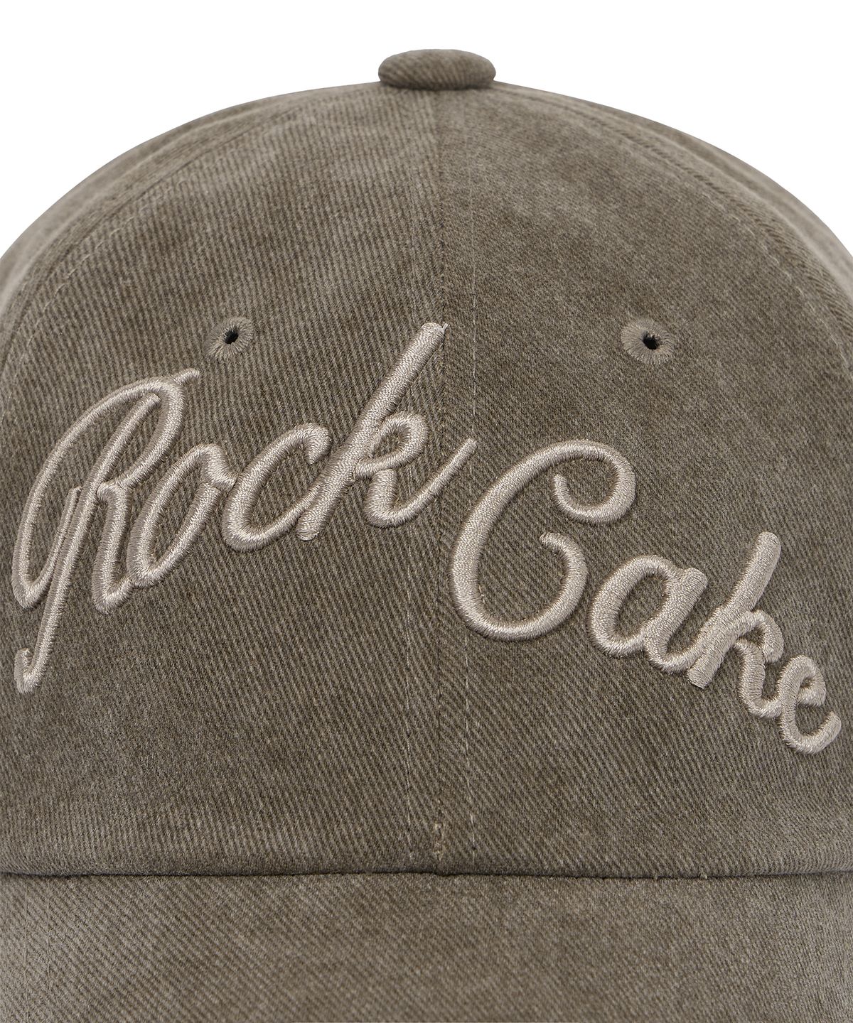 락케이크(ROCKCAKE) Script Pigment Ball Cap - Khaki