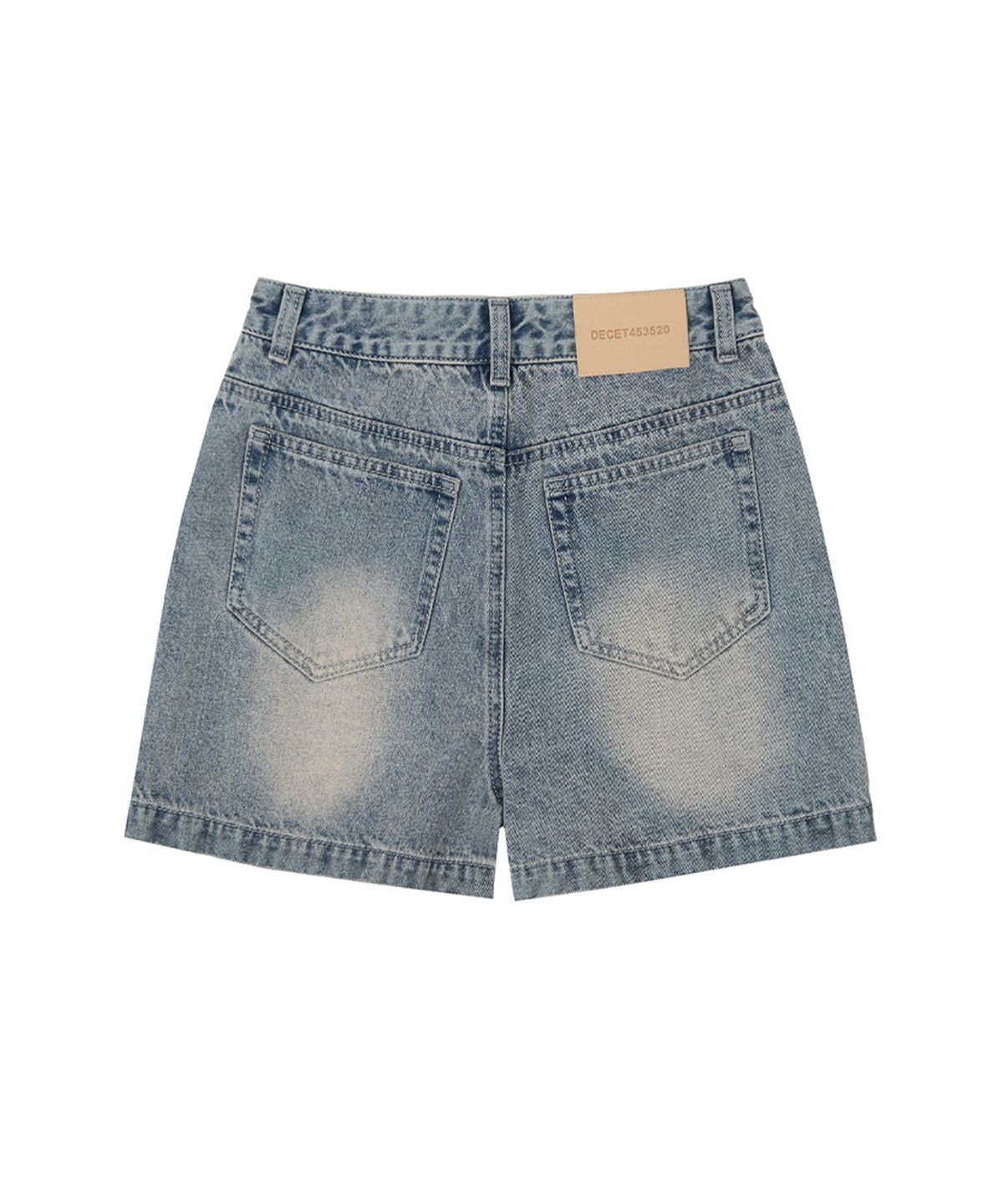 데케트 우먼(DECET WOMEN) Signature Denim Shorts DCWPT007LBlueB