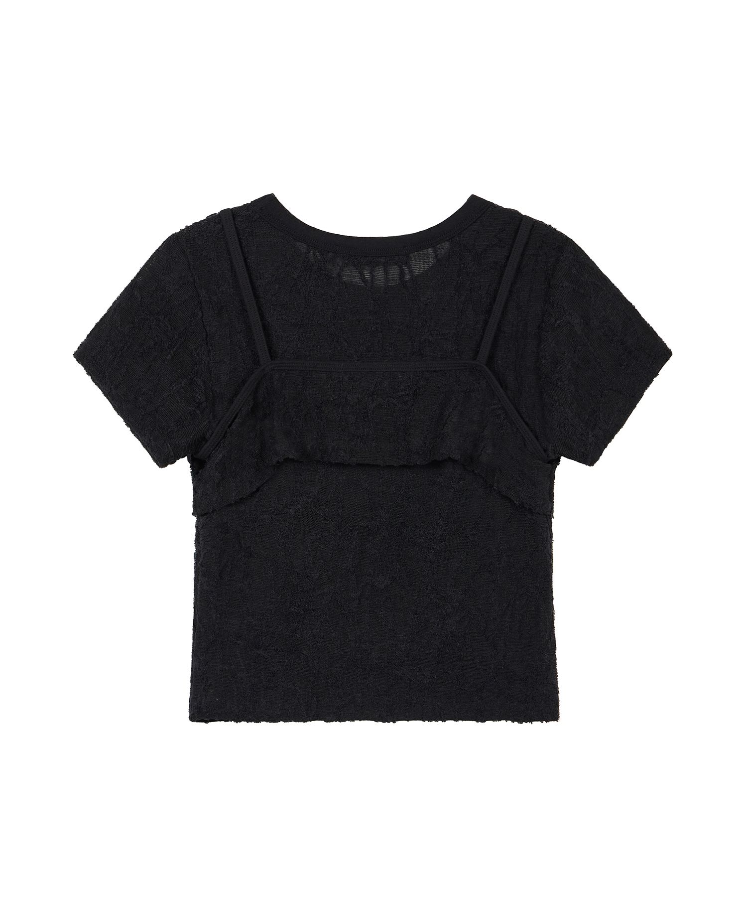 MUSINSA | ROCKCAKE Rain Streak Setup Top - Black
